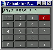 Skrmbild: CARPE Calculator B [Klicka hr fr att starta kalkylatorn i ett nytt fnster]